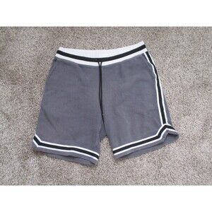John Elliott Shorts Green Size 2 Contrast-Trimmed Cotton-Blend Corduroy Shorts